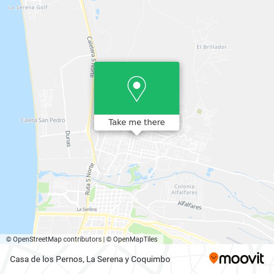 Mapa de Casa de los Pernos