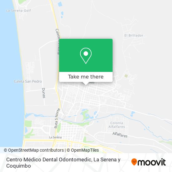 Centro Médico Dental Odontomedic map