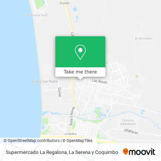 Mapa de Supermercado La Regalona