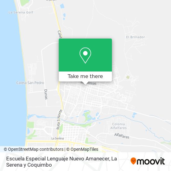 Escuela Especial Lenguaje Nuevo Amanecer map