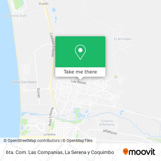 6ta. Com. Las Companias map