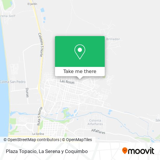 Plaza Topacio map