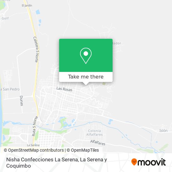 Mapa de Nisha Confecciones La Serena