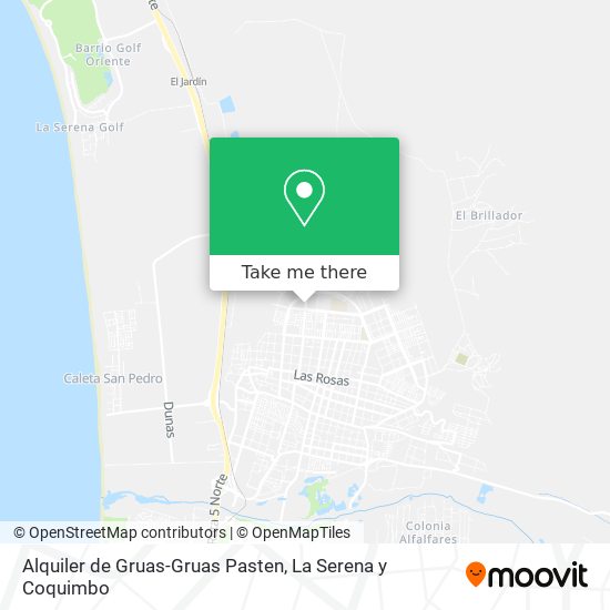 Mapa de Alquiler de Gruas-Gruas Pasten