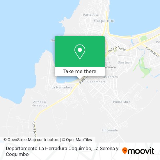 Mapa de Departamento La Herradura Coquimbo