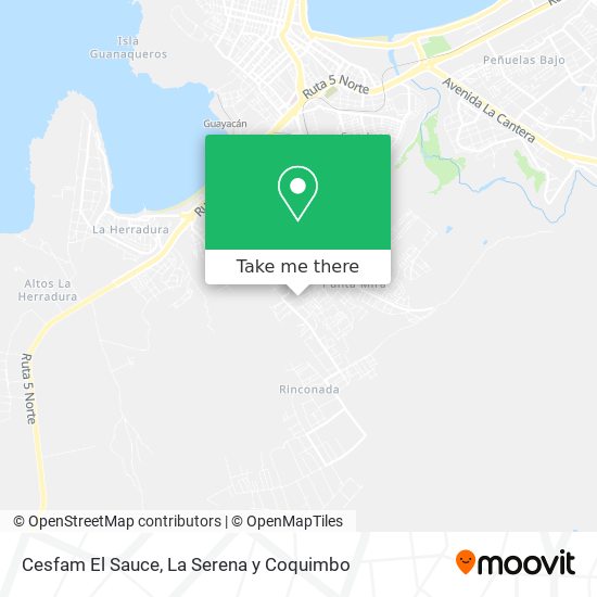 Mapa de Cesfam El Sauce