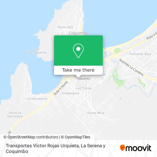Transportes Victor Rojas Urquieta map