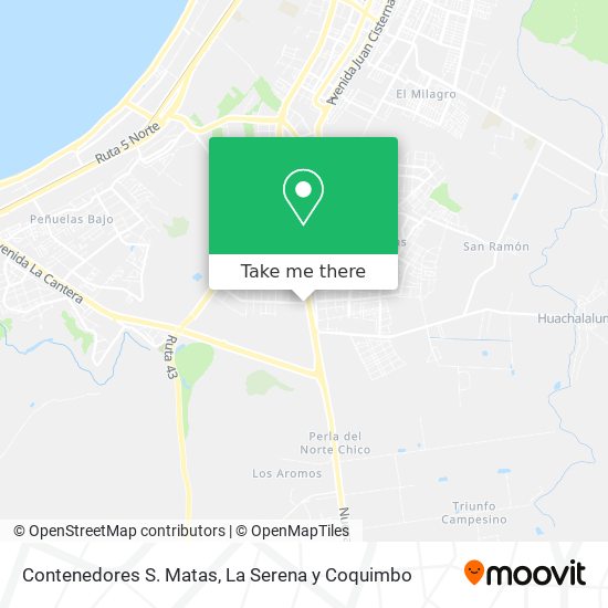 Contenedores S. Matas map