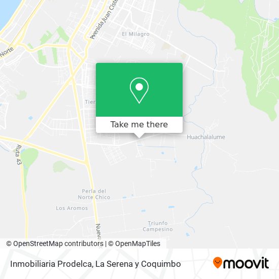 Mapa de Inmobiliaria Prodelca