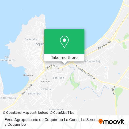 Mapa de Feria Agropecuaria de Coquimbo La Garza