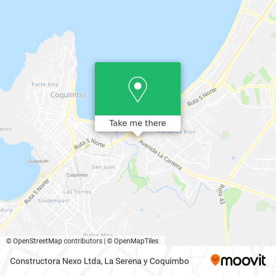 Mapa de Constructora Nexo Ltda