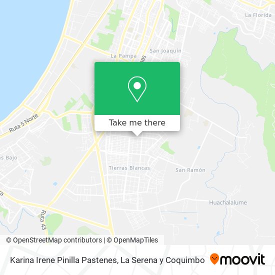 Karina Irene Pinilla Pastenes map