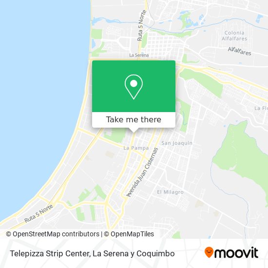Mapa de Telepizza Strip Center
