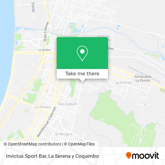 Invictus Sport Bar map