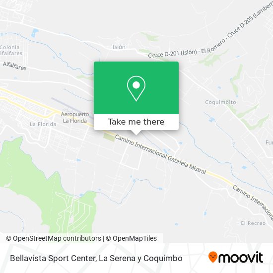 Mapa de Bellavista Sport Center