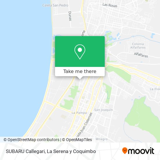 Mapa de SUBARU Callegari