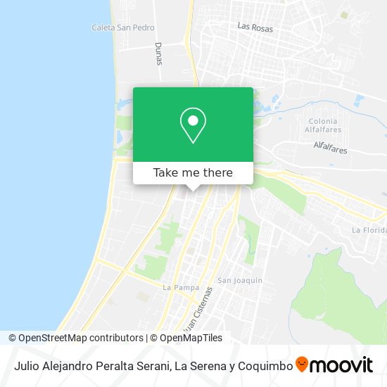 Julio Alejandro Peralta Serani map