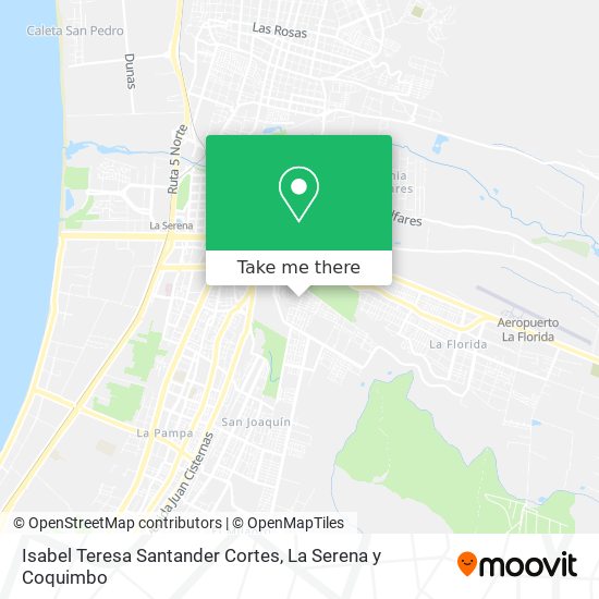 Isabel Teresa Santander Cortes map