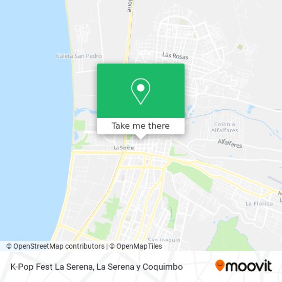 K-Pop Fest La Serena map