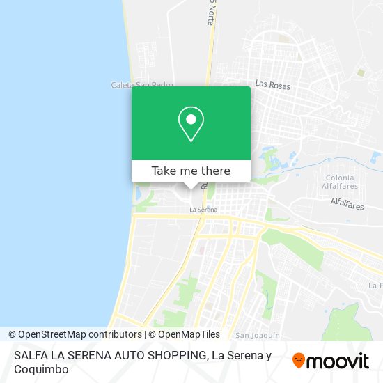 SALFA LA SERENA AUTO SHOPPING map