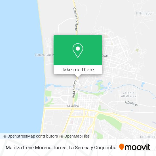 Maritza Irene Moreno Torres map