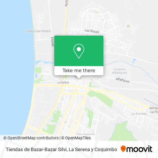 Tiendas de Bazar-Bazar Silvi map