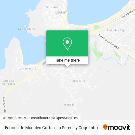 Fabrica de Muebles Cortes map