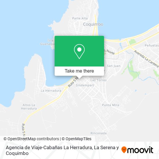 Mapa de Agencia de Viaje-Cabañas La Herradura