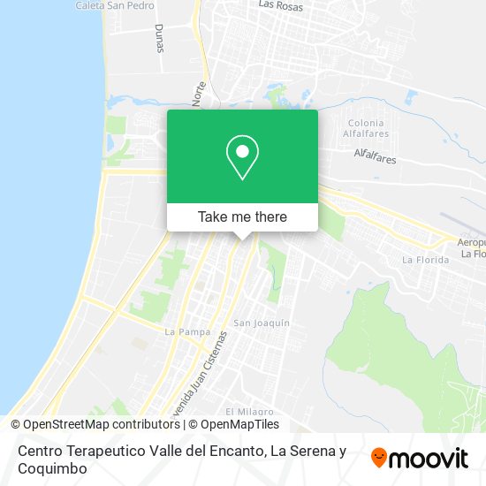 Mapa de Centro Terapeutico Valle del Encanto