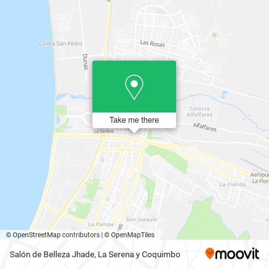 Mapa de Salón de Belleza Jhade