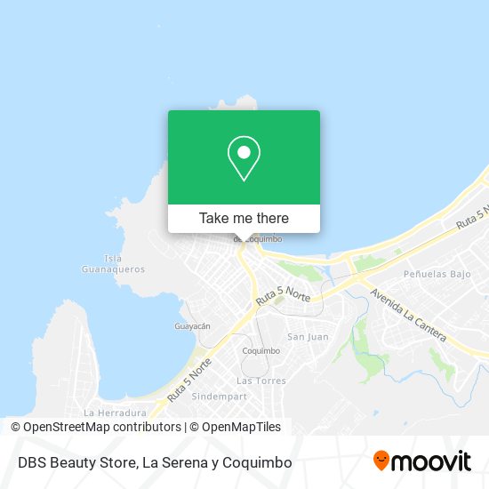 Mapa de DBS Beauty Store