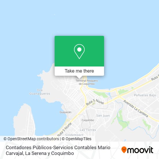 Mapa de Contadores Públicos-Servicios Contables Mario Carvajal