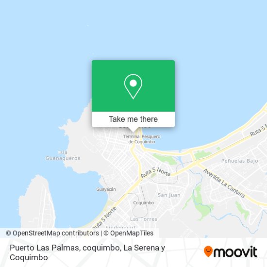 Puerto Las Palmas, coquimbo map