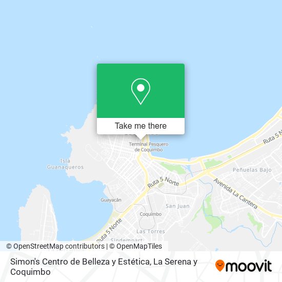 Mapa de Simon's Centro de Belleza y Estética