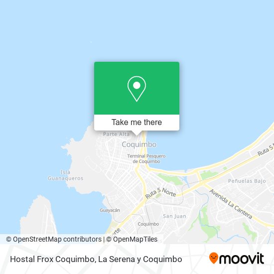 Hostal Frox Coquimbo map