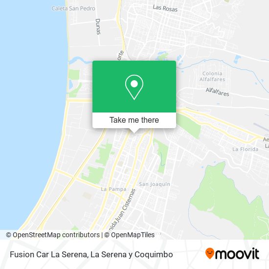 Fusion Car La Serena map