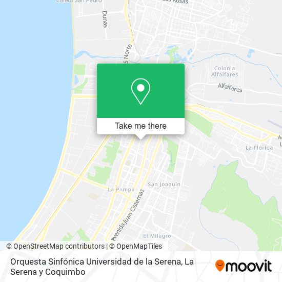 Orquesta Sinfónica Universidad de la Serena map