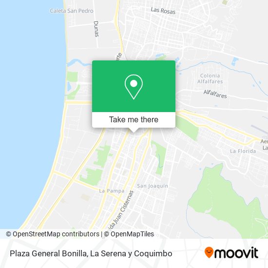 Mapa de Plaza General Bonilla