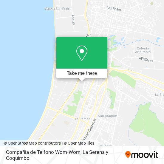 Mapa de Compañia de Telfono Wom-Wom