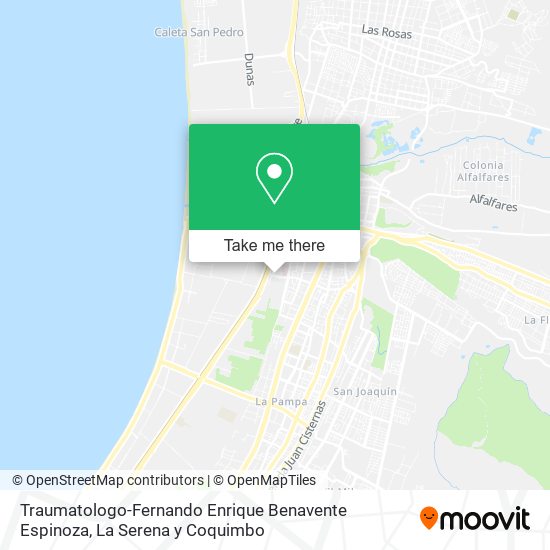 Traumatologo-Fernando Enrique Benavente Espinoza map