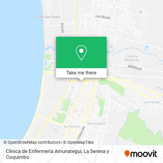 Clinica de Enfermeria Amunategui map