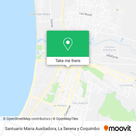 Mapa de Santuario Maria Auxiliadora