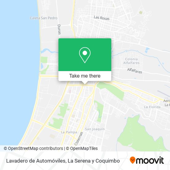 Lavadero de Automóviles map