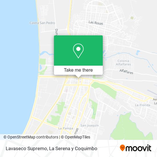 Lavaseco Supremo map