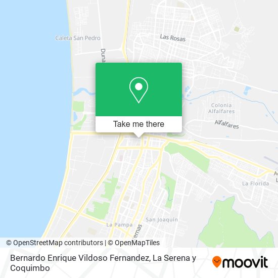 Bernardo Enrique Vildoso Fernandez map