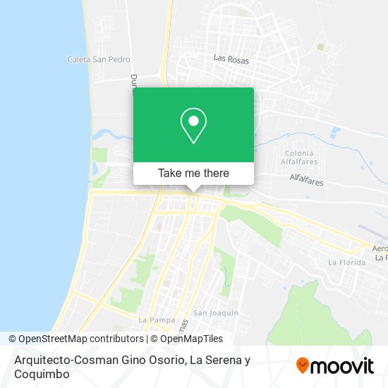 Arquitecto-Cosman Gino Osorio map