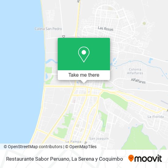 Mapa de Restaurante Sabor Peruano