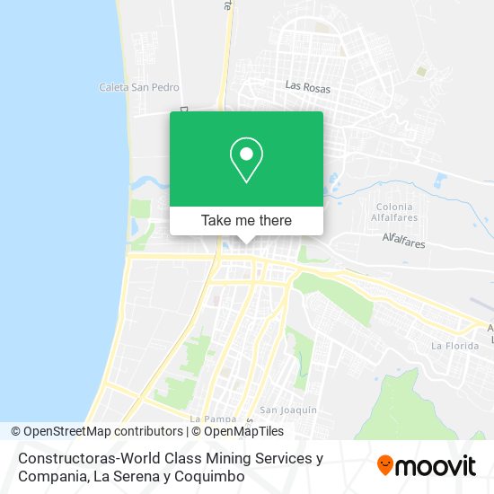 Constructoras-World Class Mining Services y Compania map