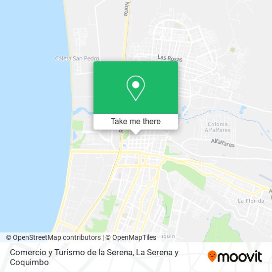 Mapa de Comercio y Turismo de la Serena