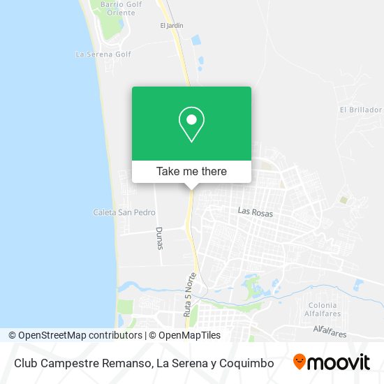 Club Campestre Remanso map